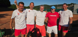von links nach rechts: Günther Nagy, Martin Schober, Michael Seitz, Wolfgang Polke und Ralf Bilek